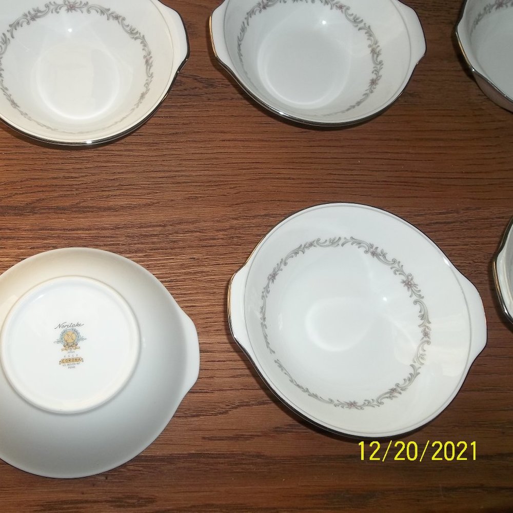 Vintage Noritake Soup Bowls. Set of Six.